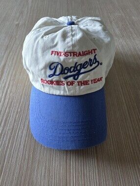 Vintage 90s LA Dodgers Five Straight Rookies Of The Year Baseball Hat